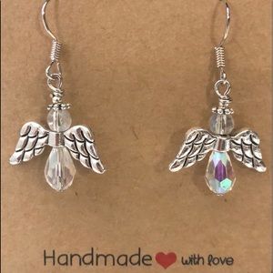 ANGEL EARRING WITH FISH HOOK